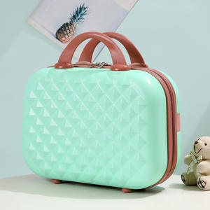 Mini estuche cosmético de mano Retro con cremallera de 14 pulgadas Unisex, caja de regalo de equipaje para niños de Material ABS para padres e hijos - Product Image 4