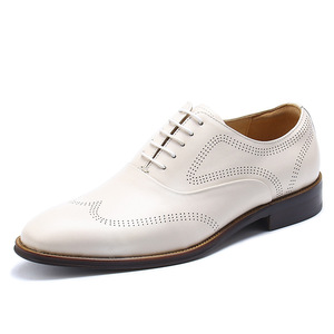 Chaussures en cuir pour hommes sur mesure de haute qualité, à semelles épaisses, fabriquées en cuir véritable - Product Image 6