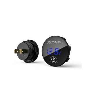 Voltmètre à affichage Led 12-24V DC 0-30V monophasé IP65 universel pour voitures, motos, bateaux - Product Image 3