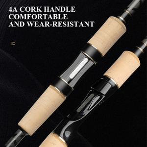 40T + 30T Carbon FUJI Rings 5kg Drag Fishing Spinning Rod avec poignée en liège 2.28m 2.4m Fishing Pole Bait Casting Rod - Product Image 6