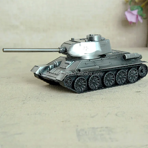 Alta calidad decoración del hogar aleación <span class=keywords><strong>de</strong></span> zinc Retro <span class=keywords><strong>guerra</strong></span> tanque Diecast juguete Metal Mini tanque modelo para niños - Product Image 2