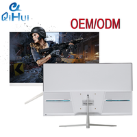 Monitor de ordenador de 27 pulgadas, pantalla LED fina de 1080P, 75Hz, frecuencia de actualización con VGA y Audio incorporado, altavoz VESA Compatible