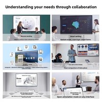 Écran interactif intelligent Android AI LCD 4K de haute qualité de 100 pouces avec tableau blanc électronique pour usage scolaire