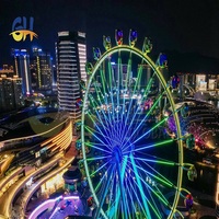 Grande Roue de 55 m à Grande Échelle avec Système d'Entraînement Électrique pour Attractions de Parcs d'Attractions Commerciaux