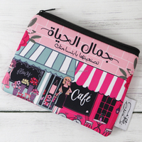 Pochette cosmétique personnalisée en néoprène, pochette de maquillage à sublimation, étui organisateur à fermeture éclair, trousse de toilette de voyage avec impression intégrale