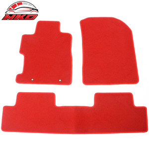 Alfombrillas para Honda Civic 8th 06-11, forro de terciopelo rojo, cubierta antideslizante para alfombras de 1ª y 2ª fila - Product Image 1