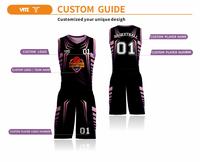 Ensemble complet d'uniformes de basketball personnalisés en usine, maillot de basketball respirant en mesh avec logo, nom et numéro personnalisés par sublimation