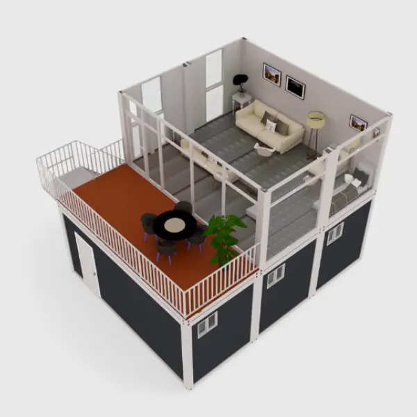 Novo estilo de sala hurricane casas préabricadas, à prova de água, pacote plana profissional, 3 quartos, recipiente modular, casa