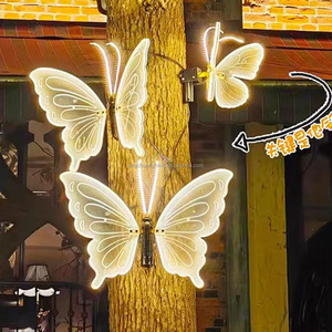 Luci LED a Farfalla in PVC di Grandi Dimensioni, Impermeabili IP65, Alta Resa Cromatica 90, Garanzia di 2 Anni, per Esterni, Matrimoni, Paesaggistica, Halloween - Product Image 3