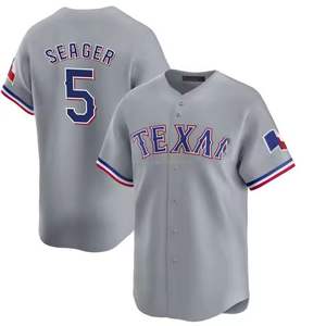2025 World Champions Baseball Jersey 5 Corey Seage All Stitched Name Button-up Sports Shirts Característica transpirable - Product Image 4