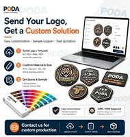 Autocollants de logo découpés en vinyle thermocollant écologique, étiquettes de vêtements en caoutchouc PVC souple lavables en silicone 3D, vente en gros