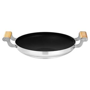 Stainless Steel Dry Pot Double Handle Flat Bottom Non Stick For Cooking Stir Fry Seafood Rice - Product Image 3