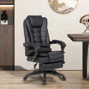 Sillas De Oficina Comfortable Super Bearing Structure Relax Revolving High Back Chairs Boss Office Chair With Footrest
