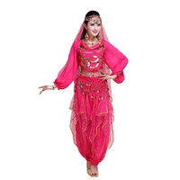 Robe de danse du ventre perlée à la main Costumes de danse du ventre professionnels égyptiens robes tissu indien 1 pièce pour filles adultes