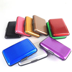 Wholesale Cycling Bag Aluminum <b>Card</b> Case - Credit <b>Protector</b> Business Holder Metal ID Organizer Wallet 6 Slots for Women Men - Product Image 4