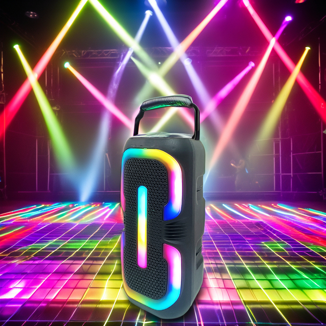 Newest Portable RGB LED Light Wireless Bluetooth Speakers Indoor and Outdoor Audio with Battery Power Cost-Effective