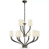 Lustre en cristal moderne de luxe, style américain, personnalisable, éclairage intérieur, éclairage de villa de luxe