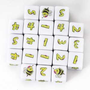 Juego de dados de 6 caras con logotipo personalizado FACCUB, juego de mesa D6 de 16mm, patrón de calavera de Animal creativo, estampado acrílico y plástico, <span class=keywords><strong>Color</strong></span> personalizado - Product Image 4