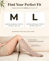 Chaussettes de compression personnalisées 15-20 mmHg OEM, hauteur genou, décontractées, sans couture, en bambou, anti-déchirure
