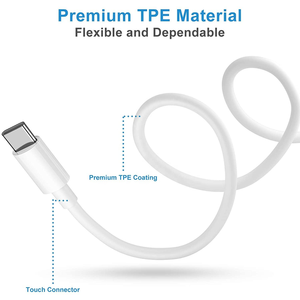 <b>Type</b> <b>C</b> <b>USB</b> <b>Cable</b> Fast <b>Charging</b> Data Sync TPE Jacket Pure Copper Conductor for Mobile Phone - Product Image 2