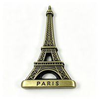 Aimant de réfrigérateur 3D en alliage de zinc coloré avec gravure en relief, souvenir de pays, aimant de réfrigérateur en métal unique, cadeau touristique à l'effigie d'un monument