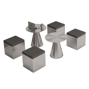 वाणिज्यिक स्टेनलेस स्टील कैफे टेबल चेयर आधुनिक डिजाइन दीवार-माउंट दूध की दुकान के लिए आधुनिक डिजाइन दीवार-घुड़सवार आउटडोर लंबी बेंच - Product Image 6