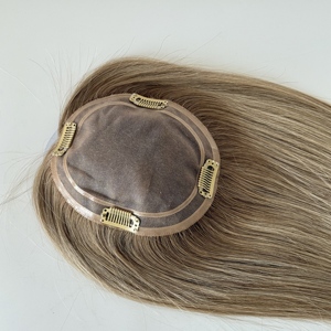 Perruques pour femmes 5.5*6.5 Mono, cheveux naturels, pour cheveux clairsemés, toupet féminin, couleur naturelle, densité 130% # T8A-P # 8A1001 - Product Image 1