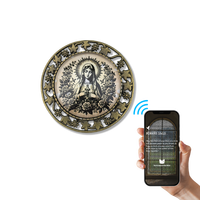 Broche en métal NFC avec consommation d'énergie nulle 213 Bible verset Interface de communication RFID OEM ODM pour une utilisation en hôtel