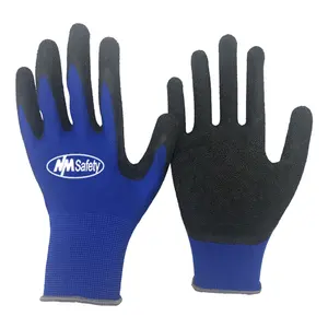 NMsafety Crinkle Latex Coated Glove Women Custom Garden Gloves & Protective Gear Construction Gloves Safety