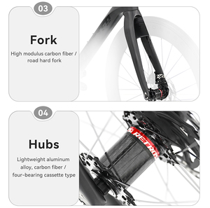 Bicicleta de Carretera Cyclone, Bicicleta de Carreras de Carbono Completo, 24 Velocidades, Frenos de Disco, Grupo de Cambio Mecánico, <span class=keywords><strong>Pedales</strong></span> Ordinarios, 700c - Product Image 6