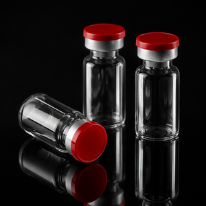 Conjuntos de viales de vidrio sellados con péptidos, listos para usar, con tapas abatibles rojas y plateadas para clasificación de muestras - Product Image 3