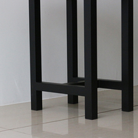 Pieds de chaise modernes en métal noir pour mobilier de bureau, chaise de bar, tabouret haut, îlot de cuisine, fer forgé pour salle à manger et usage hôtelier