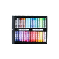 Crayon en gros 36 couleurs couleur lourde peinture à l'huile bâton ensemble enfants Super doux lavable Macarons Crayon