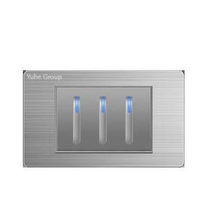 Interruptor de Pared de 2 Botones Yuhe Group YHKG-MSKG, 16A 250V, Control Táctil, Moderno, IP24, Vida Útil Mecánica de 100,000 Ciclos - Product Image 3