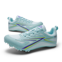 Chaussures de course à pointes unisexe légères et respirantes, vente en gros directe usine, chaussures de sport à crampons haute élasticité et amortissantes
