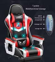 Oreiller en tissu Chaise de joueur Chaise de jeu de course d'ordinateur Vente à chaud Chaise de massage professionnelle ergonomique en cuir minimaliste en PU/