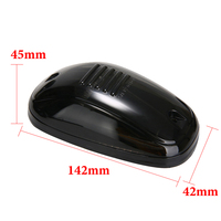 Marqueur de voiture blanc ou jaune, LED de cabine, de toit, feux de course pour camion SUV 4x4, lampes à lentille fumée noire 12V