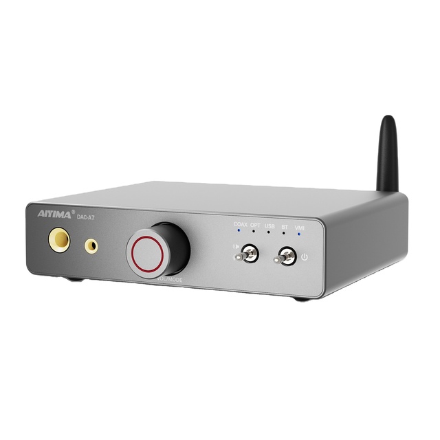 AIYIMA DAC-A7 HIFI Headphone Amplifier ES9038Q2M Audio USB Decoder Preamp for 5.4 3.5/6.35mm Headphones Active Speaker