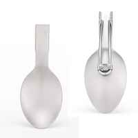 Ensemble de couverts portables pliables en titane : cuillère, fourchette, couteau, baguettes – Qualité supérieure, sans danger pour les aliments, ultraléger, écologique, utilitaire urbain