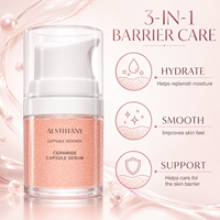 Crème Visage Hydratante Végane à l'Acide Azélaïque et Céramide en Capsules pour Peaux Sensibles - Soin Réparateur de la Barrière Cutanée