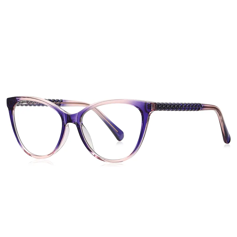 Superhot Eyewear 27670 Fashion 2022 High Quality TR90 Frame Cat Eye Blue Light Blocking Eyeglasses