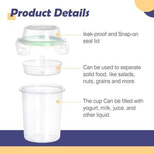 Boîte à lunch carrée pliable portable en plastique, impression écologique, jetable, compatible lave-vaisselle, récipient de stockage alimentaire pour - Product Image 6