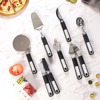 12 pièces ensemble de gadgets de cuisine Pizza Cutter roue ail presse légumes éplucheur ouvre-boîte ensemble pour la cuisine