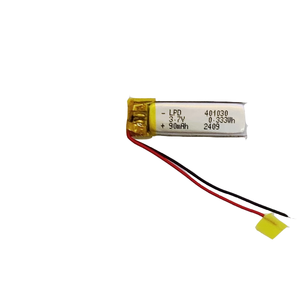 401030 3.7V with 90mAh Rechargeable Batteries Lithium Polymer Battery