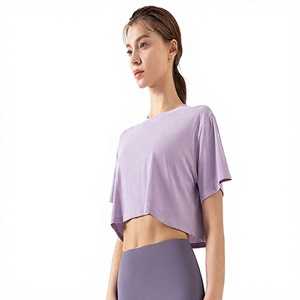 T-shirt court en coton premium pour femme, coupe oversize personnalisée, décontracté, fournisseur en gros, T-shirts courts oversize tendance pour femme - Product Image 5
