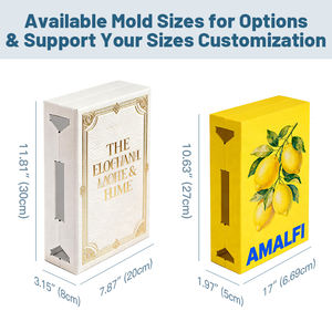 Moderna Caja Organizadora de Cables y Enredaderas de Papel para Router WiFi, Estilo Libro, Montaje en Pared para Sala de Estar - Product Image 4