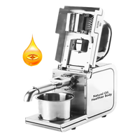 Presse à huile d'olive automatique professionnelle pour le pressage à froid et à chaud des huiles d'olive, de sésame et de soja - Acier inoxydable