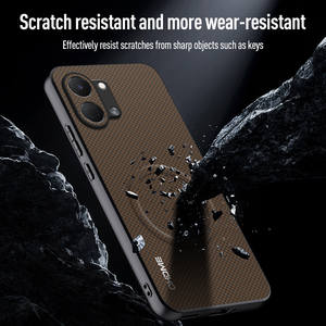 Funda de Lujo con Soporte Magnético para Coche, Textura de Cuero, para Tecno Spark Go 3 4G / KN3, Protección de Lente, Borde Suave - Product Image 5