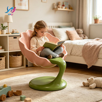 Tabouret de bar individuel moderne en fibre de verre en forme de lotus, personnalisé et créatif, pour hôtels, restaurants, appartements, durable et écologique