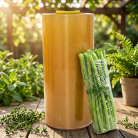 Film alimentaire en PVC de qualité alimentaire, conforme aux normes de l'FDA, surface brillante, auto-adhésif, pour les applications en restauration et la mise sous film des viandes